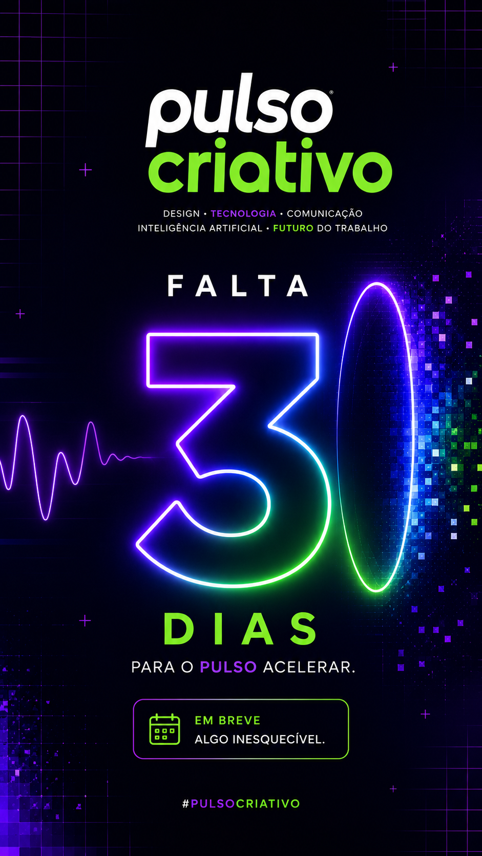 Story de contagem regressiva falta 1 dia